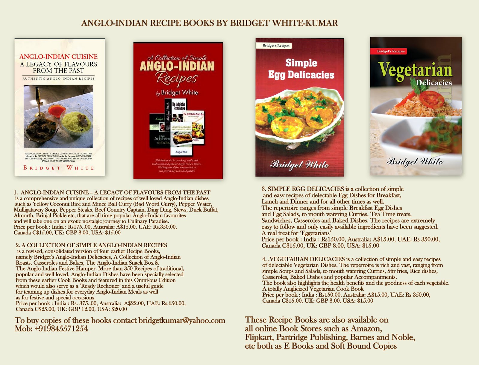 My Anglo-Indian Recipe Books