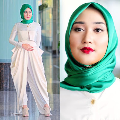 Model Baju Muslim Pesta Dian Pelangi