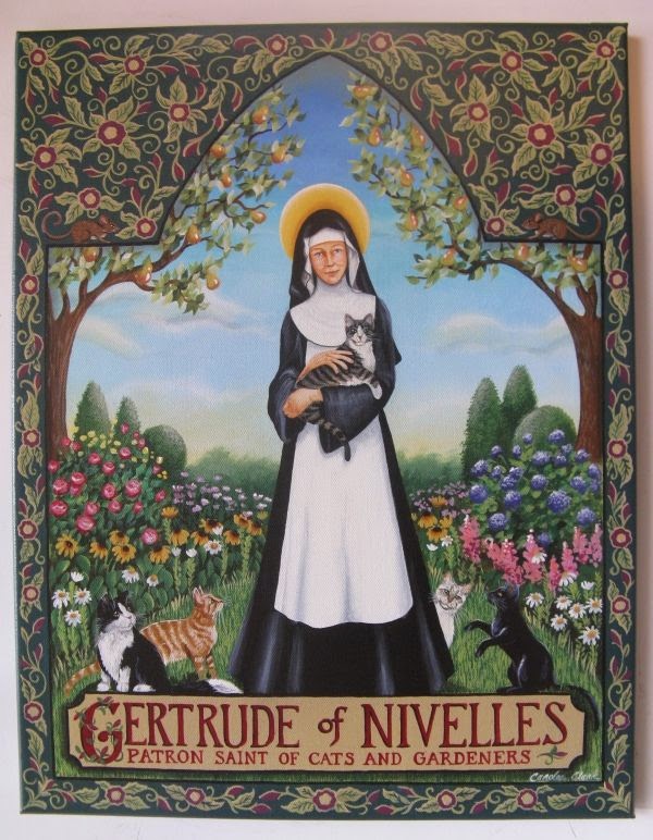 BRUSHSTROKES Happy St. Gertrude of Nivelles Day!