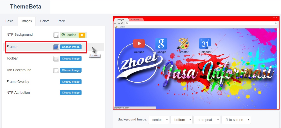 Tutorial Mengganti Background Google Chrome Dengan Menggunakan Foto