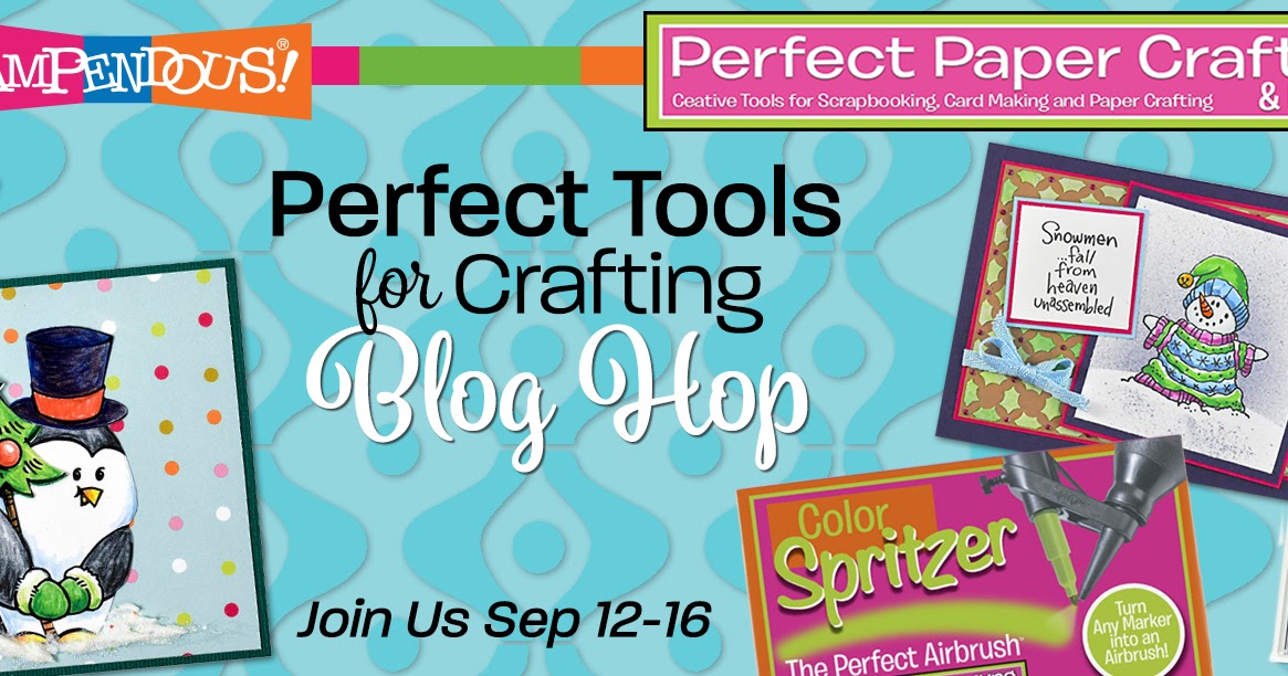 Rain Puddles Design Stampendous and Perfect Paper Crafting Blog Hop FInale