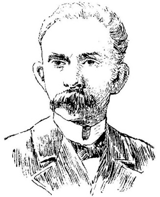 Jos� Mart� (dibujo publicado en El Imparcial en 1895)