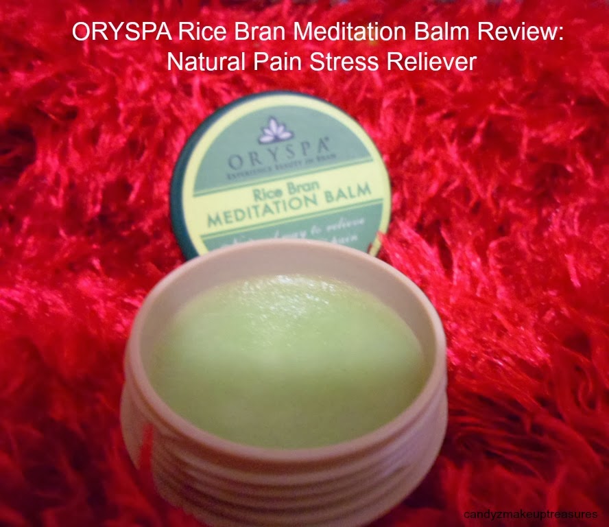 Candyz Makeup Treasures: ORYSPA Rice Bran Meditation Balm Review