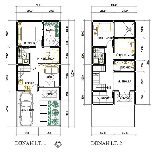 Denah Rumah Minimalis Type 36 Denah Rumah Minimalis Type 36