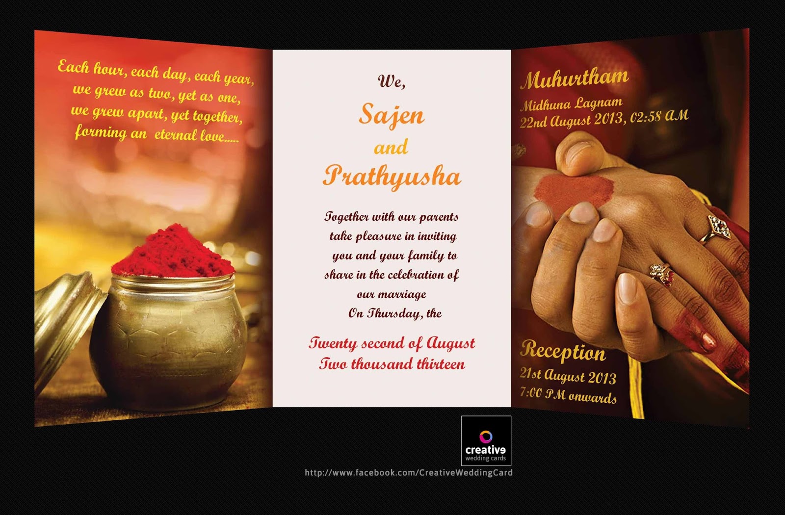 Chrompet Wedding Card