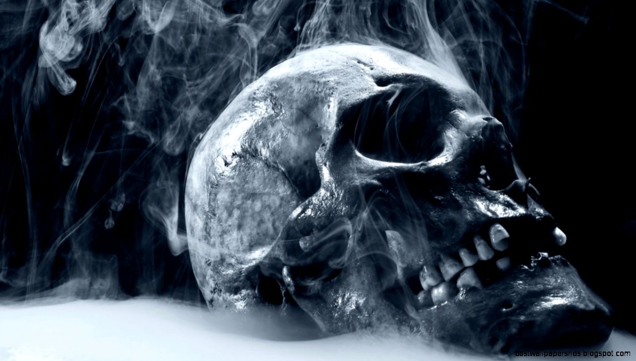 3D Skull White Smoke Wallpaper  Best 3D Wallpapers Quality