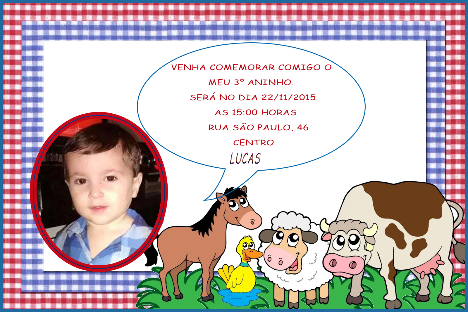 Convite Deixe Seu Filho E Pegue Jaques Cerimonial: Convite de aniversário fazendinha no word.