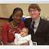 Mr and Mrs Robertson baptised daughter Adaora in United States
