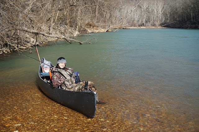 Eleven Point River fishing canoe