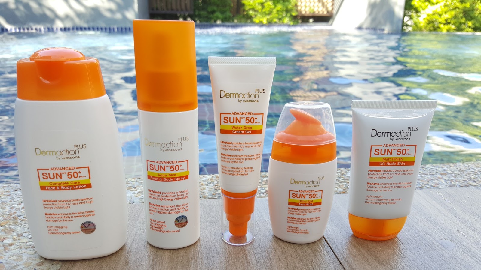 Review Sunscreen ทั้ง 5 ตัว ของ DERMACTION PLUS BY WATSONS ADVANCE SUN