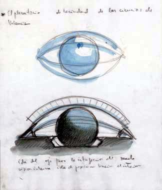 ART + BOCET: Algunos Bocetos de Santiago Calatrava con Tratamientos.
