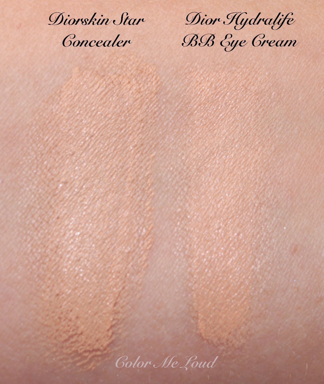 Diorskin Star Concealer, Swatch & Review, Comparison with Dior Hydra BB Eye Cream | Color Me