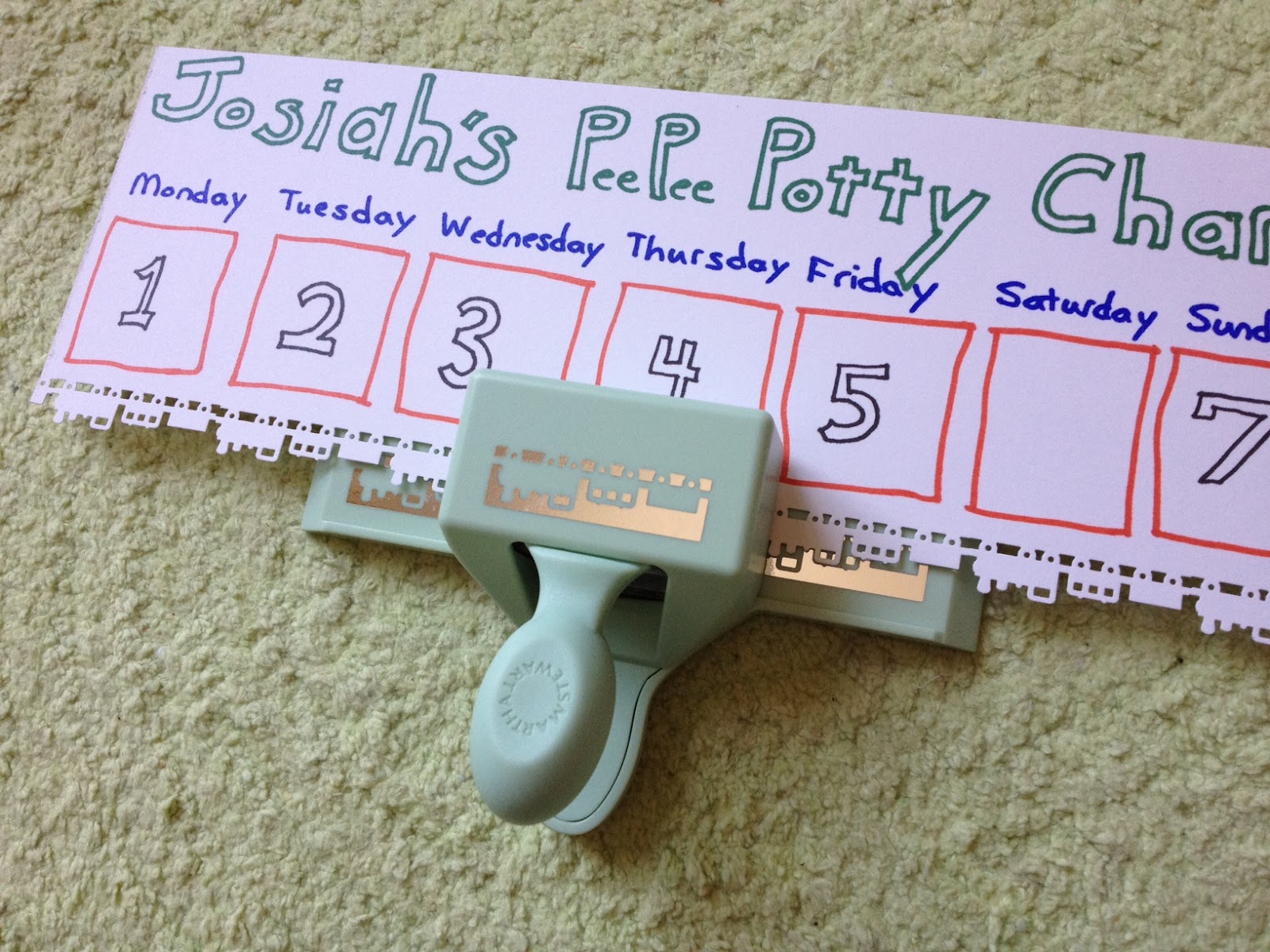 Designing Life: DIY Potty Training Chart