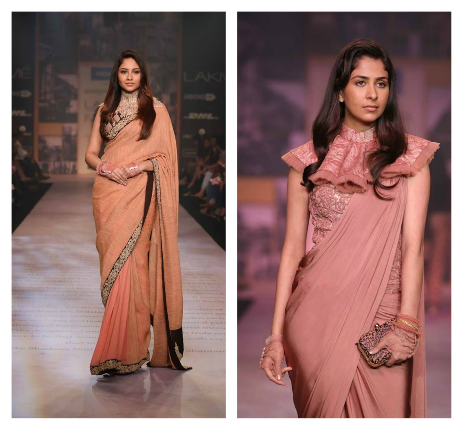 designer saree 2014 lakme fashion week