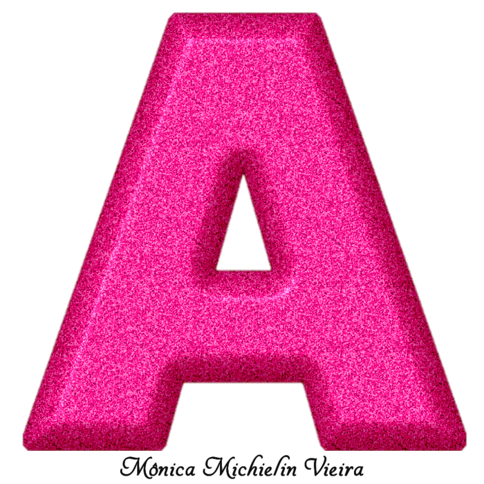 Monica Michielin Alphabets: ALFABETO GLITTER ROSA PNG #outubrorosa, #pink  #glitter #alphabet #png