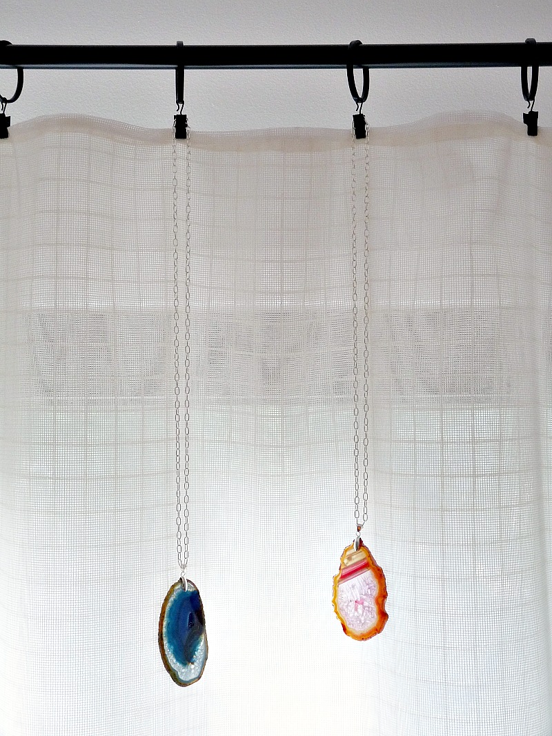 DIY agate slice necklace DIY agate slice necklace