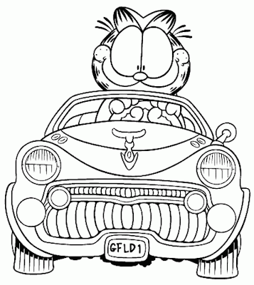 garfield birthday coloring pages - photo #34