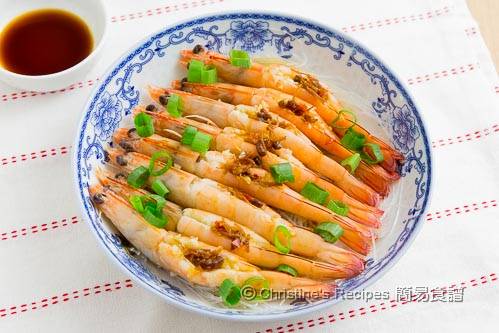 蒜蓉 XO醬蒸蝦  Steamed Prawns with Garlic and XO Sauce02