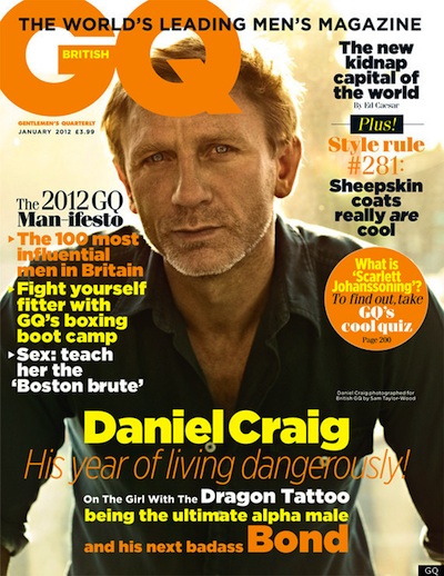 ALL IS RELATIVE: Daniel Craig GQ December 2011