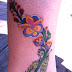 Folk Flower Tattoo: A hand designed commission