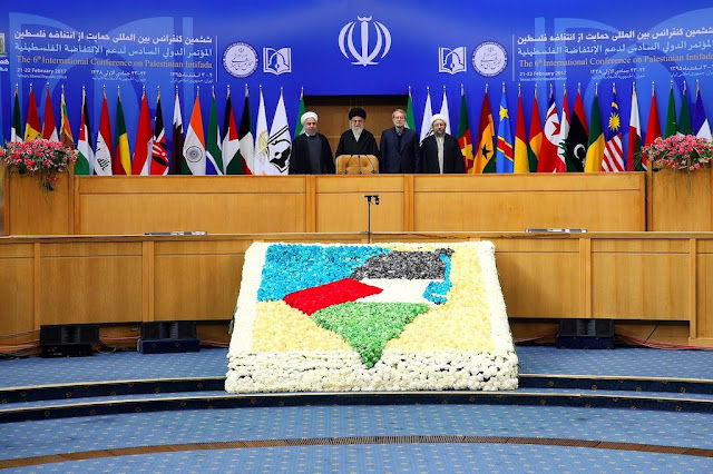 Afbeeldingsresultaat voor ali khamenei on the palestinian intifada in Tehran 2017