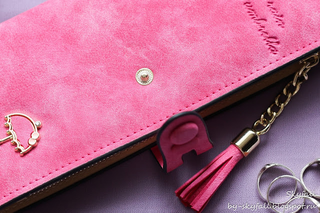 Ladies PU Leather Tassel Umbrella Long Clutch Wallet Card Holder Purse Handbag