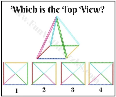 Brain Teaser to find Top View of Pyramid