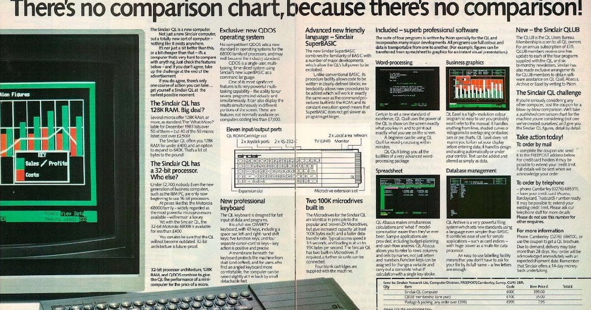 Informatica Viejuna: Sinclair QL, 33 años