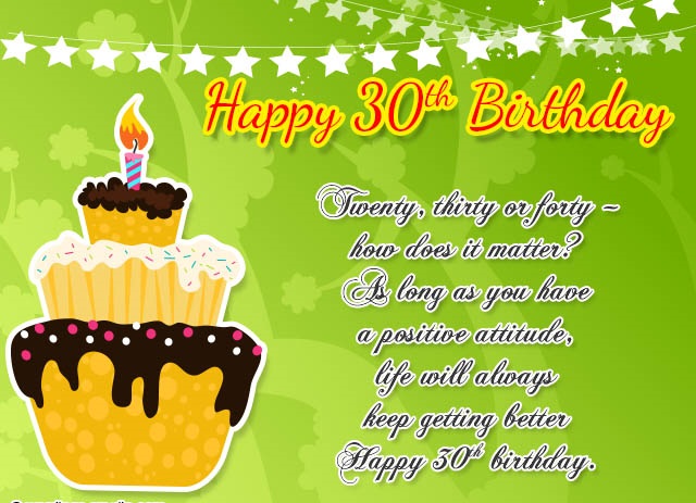 180+ Happy 30th Birthday Wishes, Quotes, Sayings Messages And HD Images