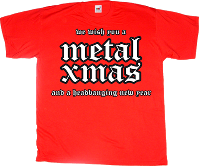 heavy heavy metal rock christmas t-shirt ephemeral-t-shirts