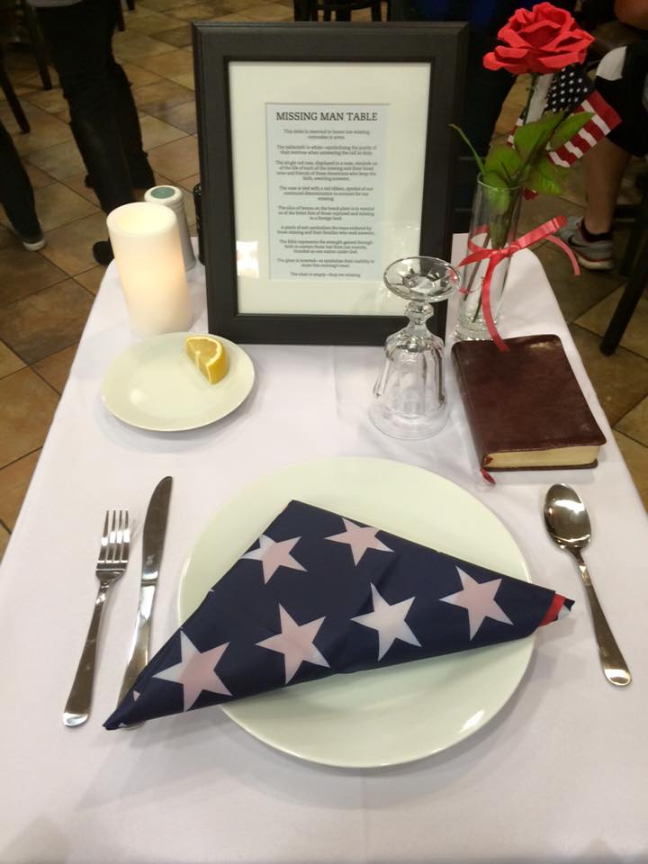 “Missing Man Table” Veterans Day tribute