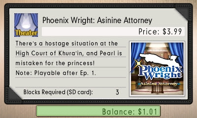 Phoenix Wright Asinine Attorney DLC description short episode