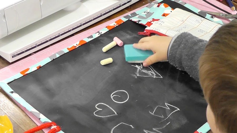 DIY Costura: Pizarra de Viaje para niños. (Patrones Gratis) 