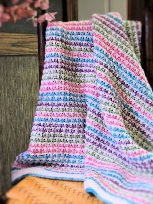 Marshmallow Twist Baby Blanket - Free Pattern 