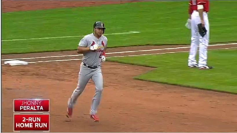 Jhonny Peralta la saca del Parque en Victoria de Cardenales. 