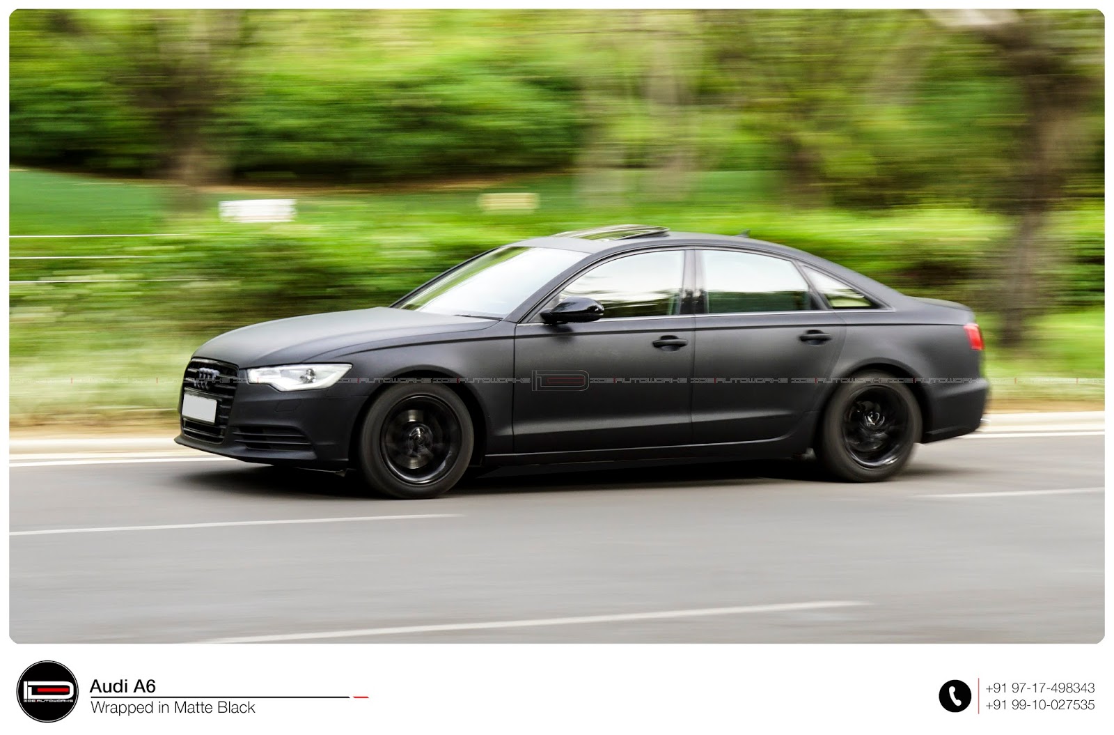 Audi A6 Matte Black Wrap Ide Autoworks