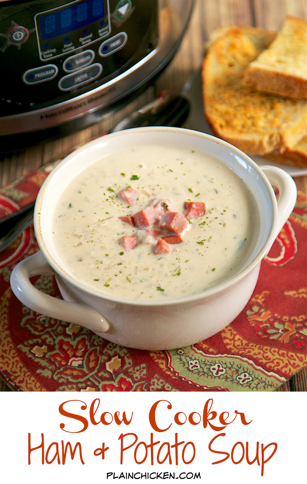 {Slow Cooker} Ham and Potato Soup Plain Chicken®