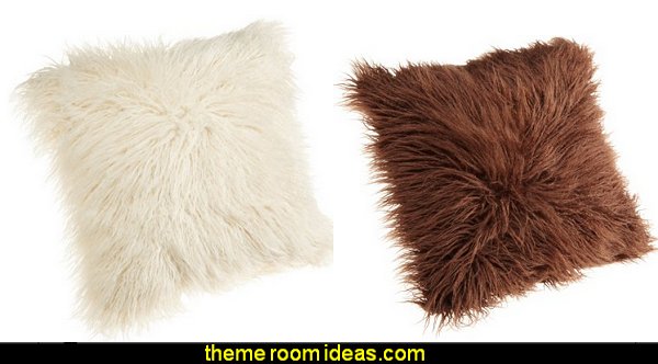faux fur home decor - fuzzy furry decorations - Flokati - mink - plush - shaggy - faux flokati upholstery - super soft plush bedding - sheepskin - Mongolian lamb faux fur