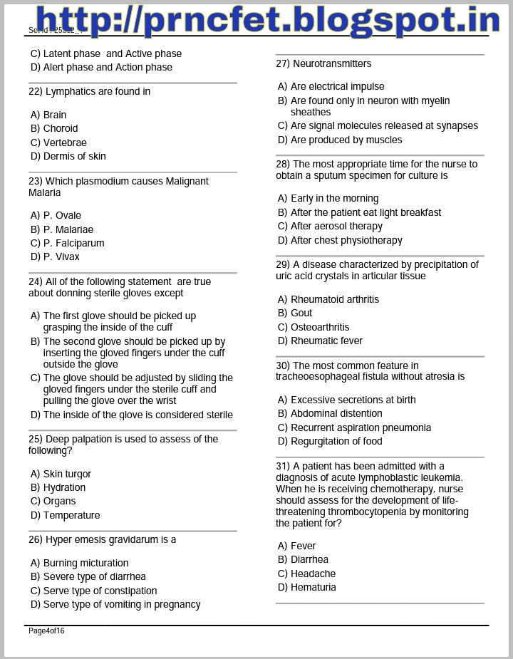 DOWNLOAD PREVIOUS STAFF NURSE EXAM PAPERS PDF AND MODAL PAPERS PUBLIC HEALTH NURSE QUESTIONS