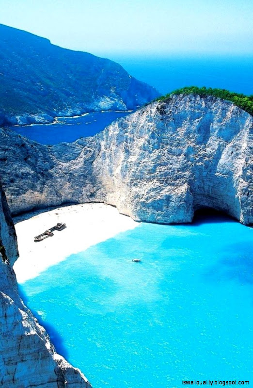 Shipwreck Beach Zakynthos Greece Wallpaper Hd Wallpapers Quality