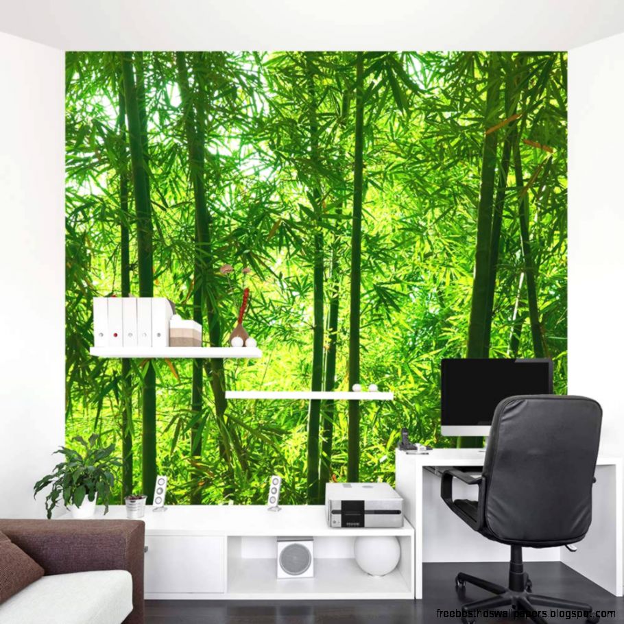 Bamboo Forest Mural Office