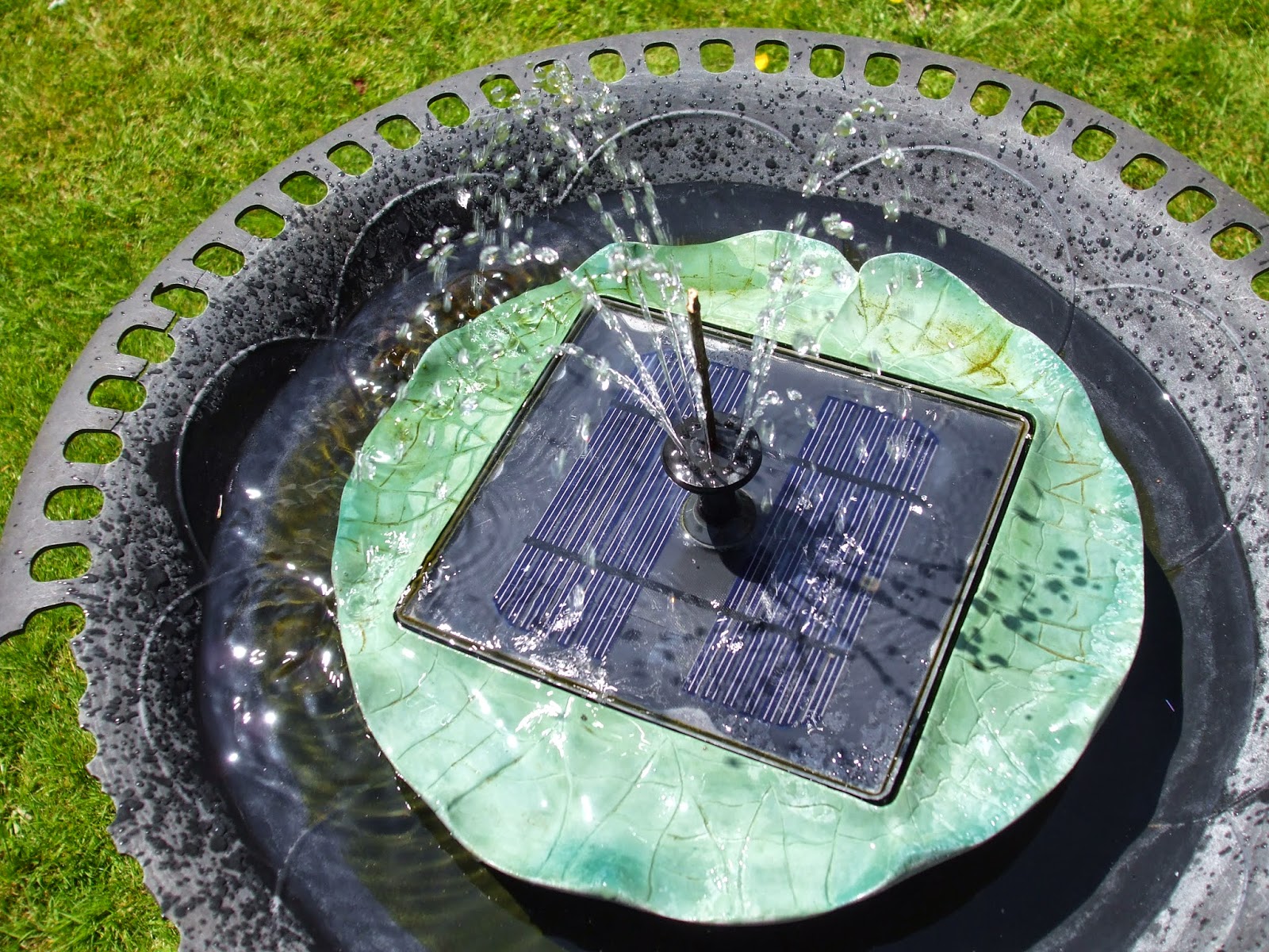 Watering the fountain