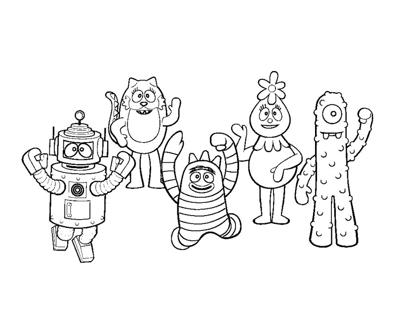 yogabbagabba coloring pages - photo #25