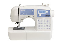 Brother XR9500PRW Limited Edition Project Runway Sewing Machine, with 100 built-in stitches, free arm and quilting table, advanced needle threading system, quick set bobbin, auto thread cutter