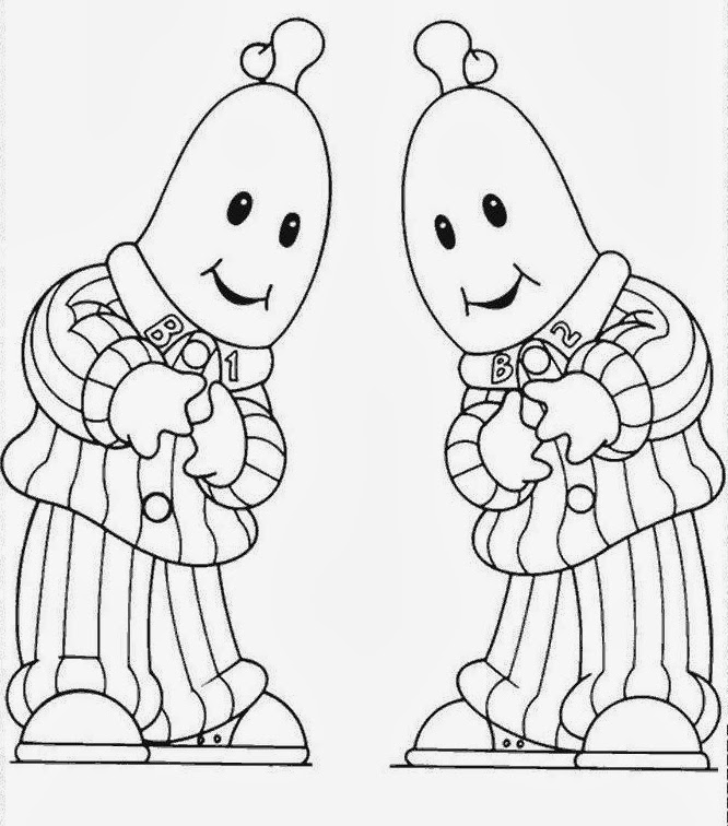 Desenhos dos Bananas De Pijamas para Colorir e Imprimir Desenhos