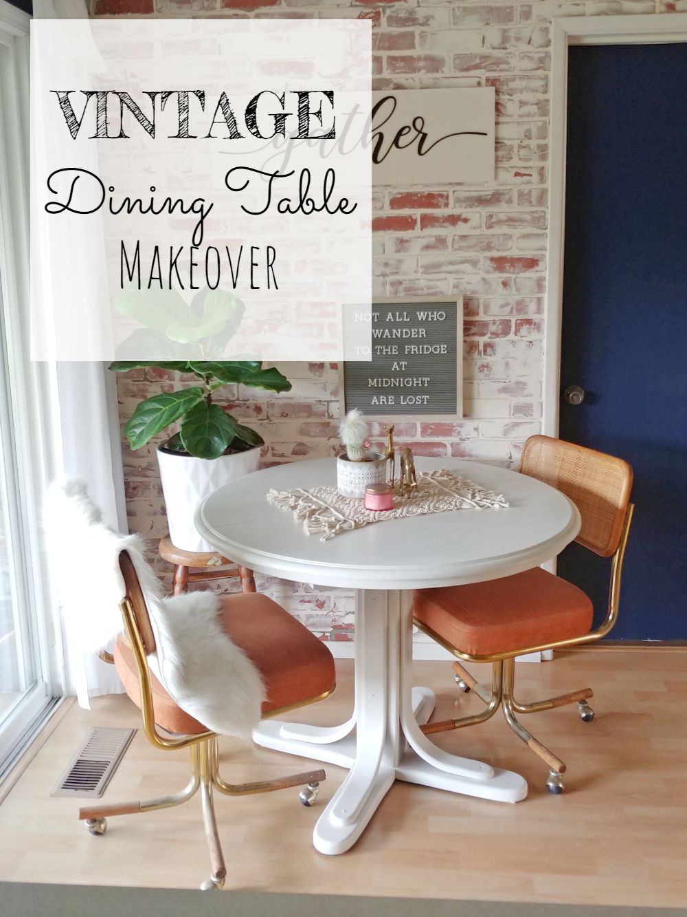 Vintage Dining Table Makeover - Little Vintage Cottage Vintage Dining Table Makeover - Little Vintage Cottage