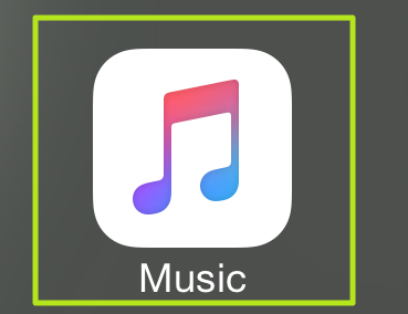 Icon aplikasi Apple Music.