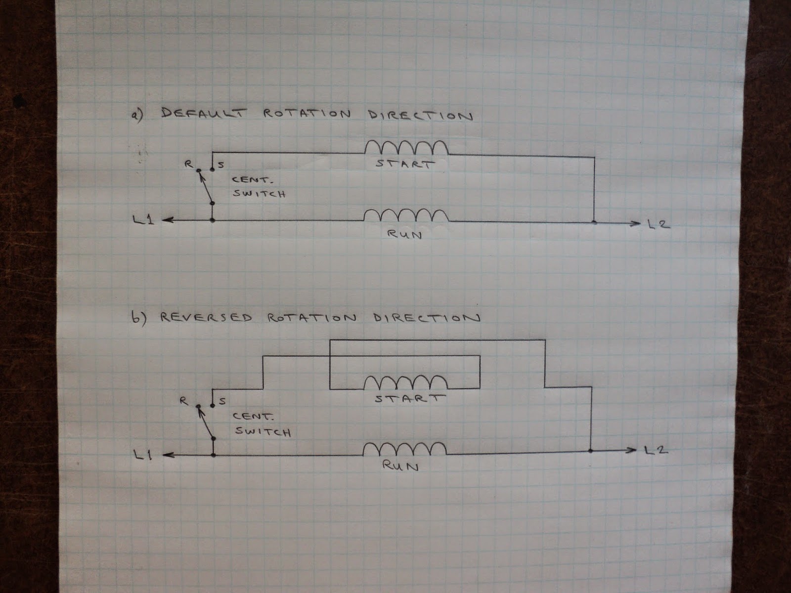 Rouge River Workshop: Reversing A Non-Reversible Induction ... baldor grinder wiring diagram 
