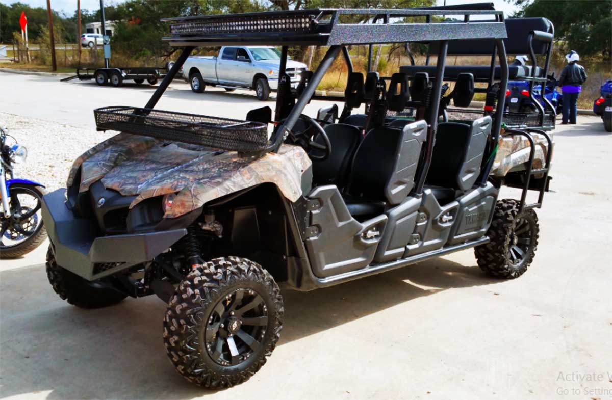 6 Seater Utv >> Yamaha Viking 6 Seater With Metal Roof By Texas Outdoor 6 Seater Utv >> Yamaha Viking 6 Seater With Metal Roof By Texas Outdoor