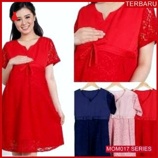 MOM017D14 Dress Hamil Menyusui Pita Brokat Dresshamil Ibu Hamil